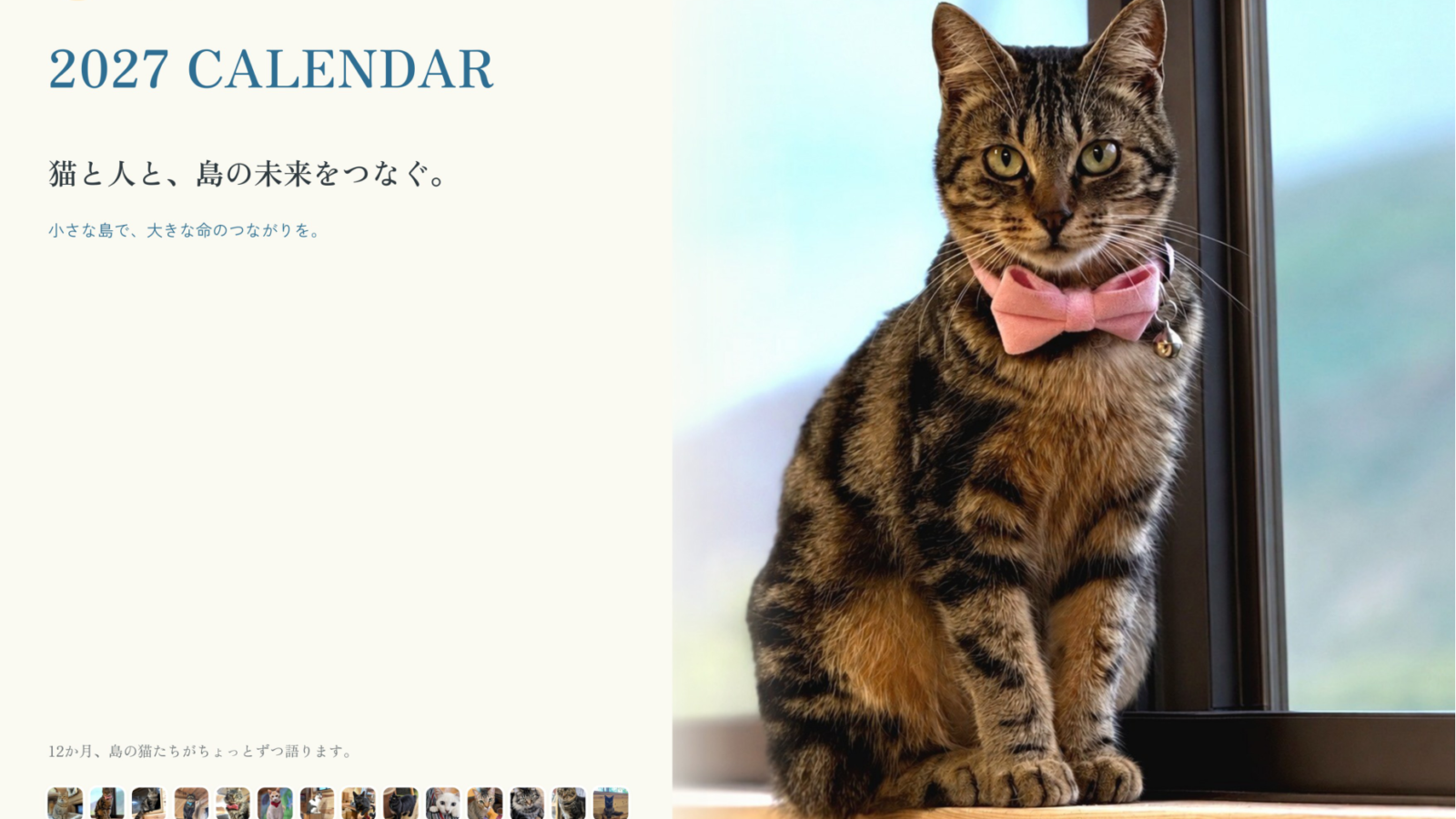 2027 ニャンニャンの里カレンダー